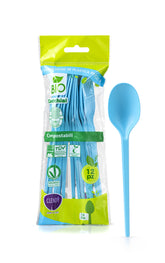 Cucchiai Compostabili Azzurri